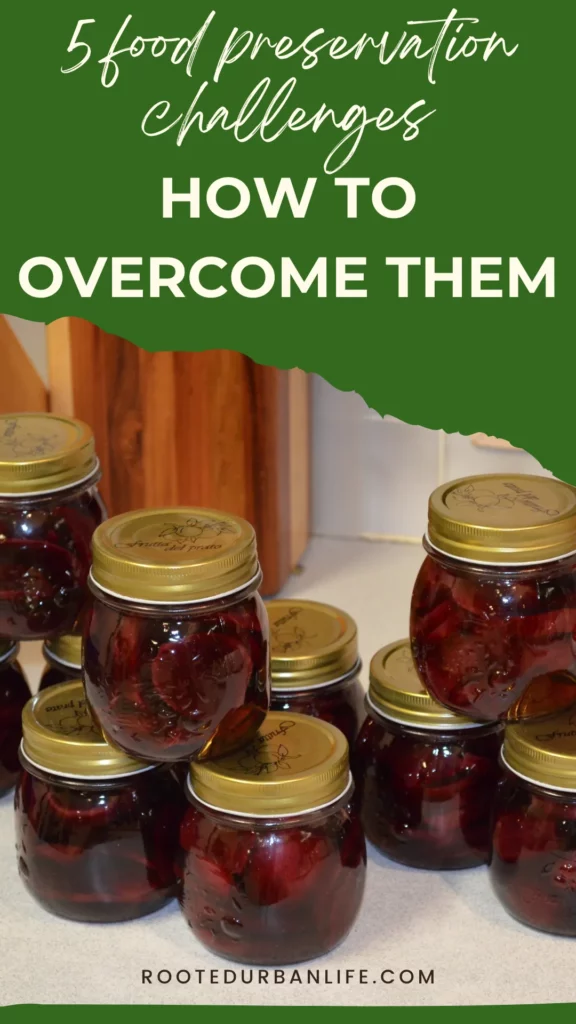 Jars with preserves on a table