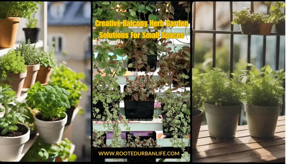 Creative balcony herb garden solutions for small spaces