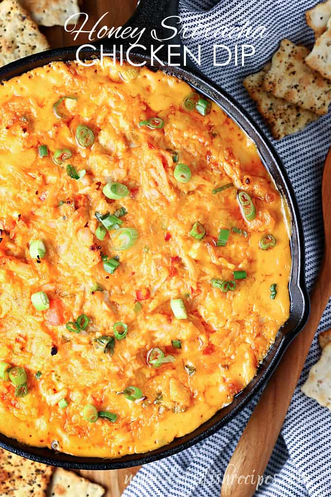 close-up of a honey sriracha dip bowl