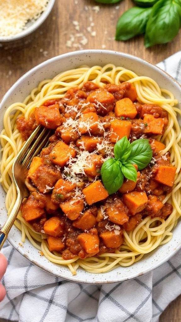 Savory Sweet Potato Bolognese